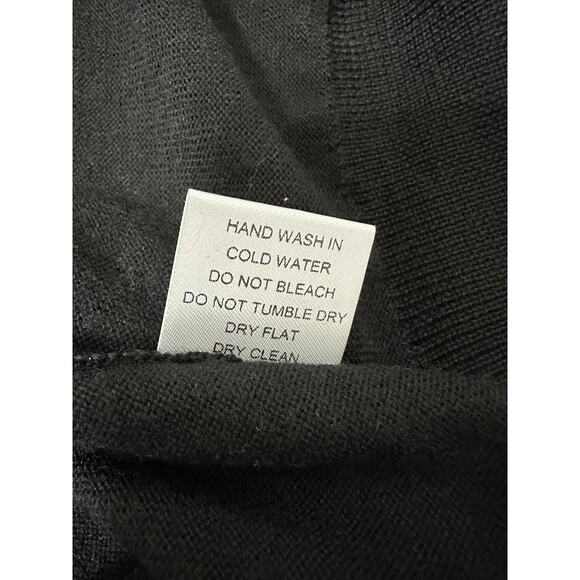 Williams Kent Sweater Mens XL Italian Merino Wool Black 1/4 Zip Vest Golf Preppy - Picture 10 of 11